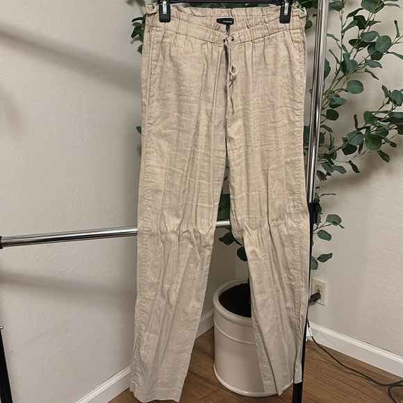 Tan linen pants - Picture 2 of 4